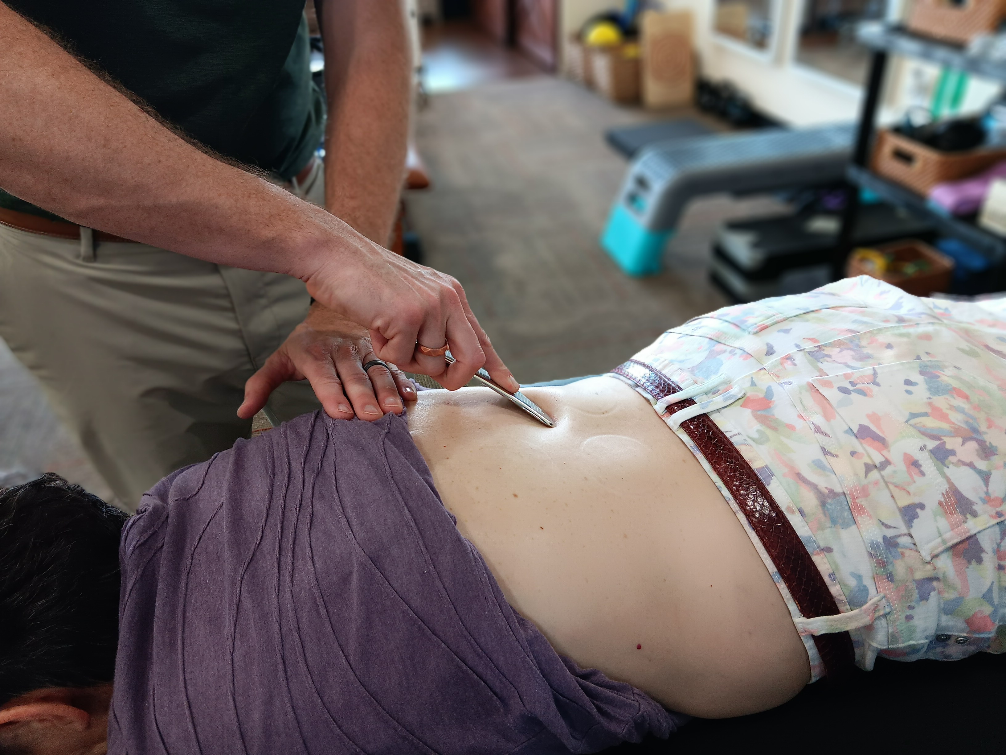 Instrument assisted soft tissue mobilization for low back pain relief.